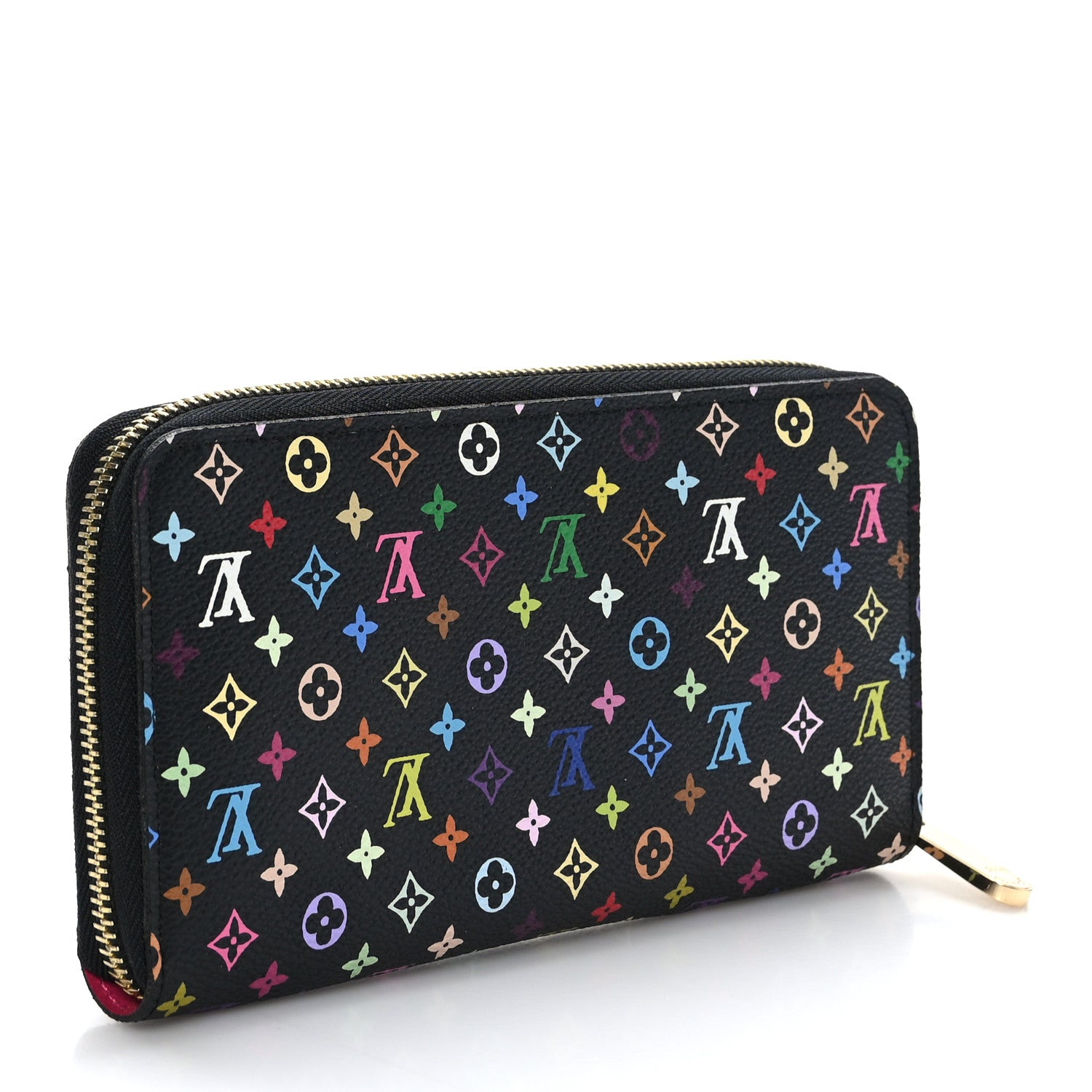 Louis Vuitton Monogram Multicolor Zippy Wallet Black Grenade 3 of 6