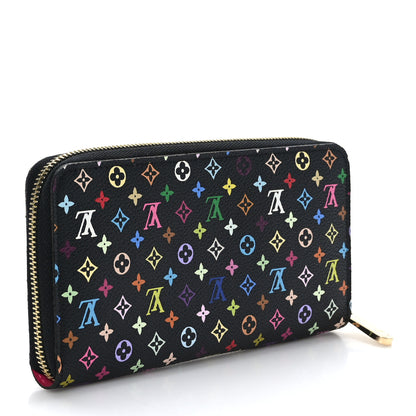 Louis Vuitton Monogram Multicolor Zippy Wallet Black Grenade 3 of 6