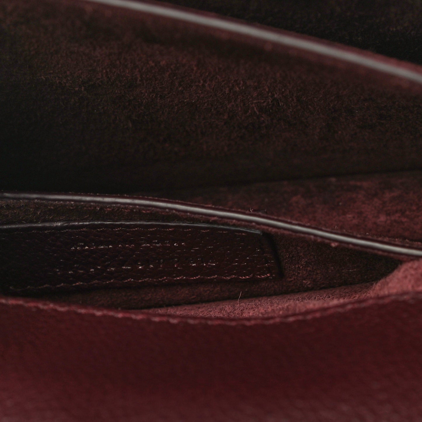 Grained Calfskin Small Monogram Sunset Amaranto