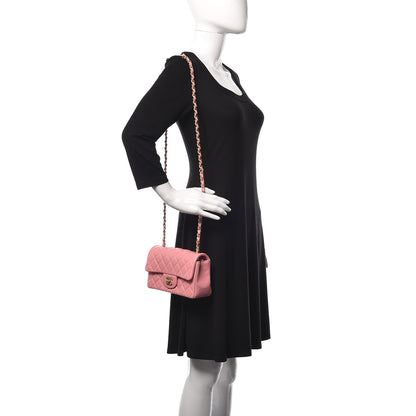 Chanel Lambskin Quilted Mini Rectangular Flap Pink 2 of 12