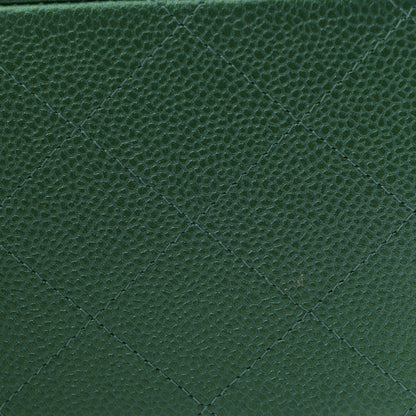 Chanel Metallic Caviar Quilted Jumbo Double Flap Green 11 of 11