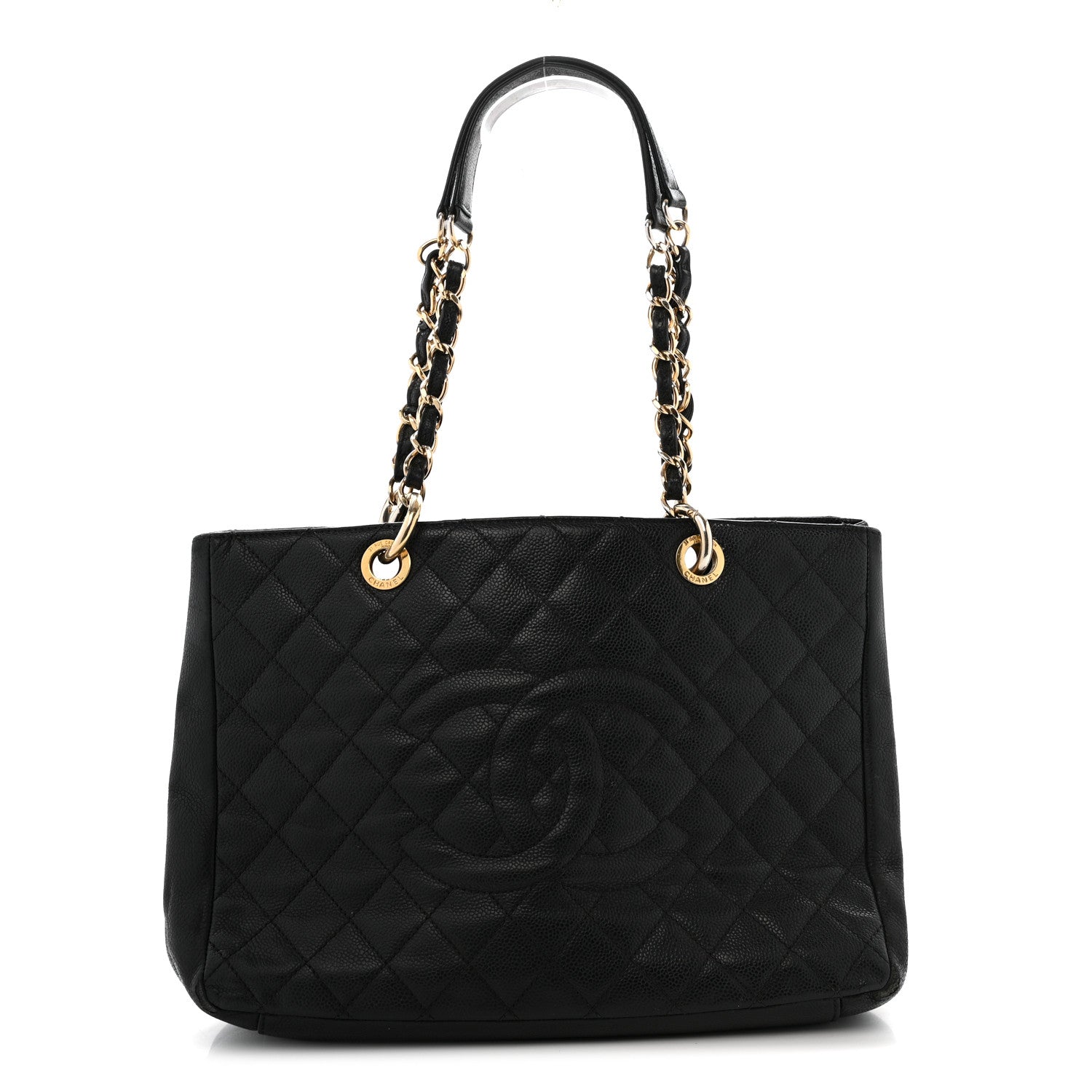 Chanel Caviar Quilted Grand Shopping Tote GST Black 1 of 17