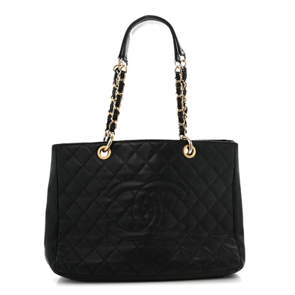 Chanel Caviar Quilted Grand Shopping Tote GST Black 1 of 17