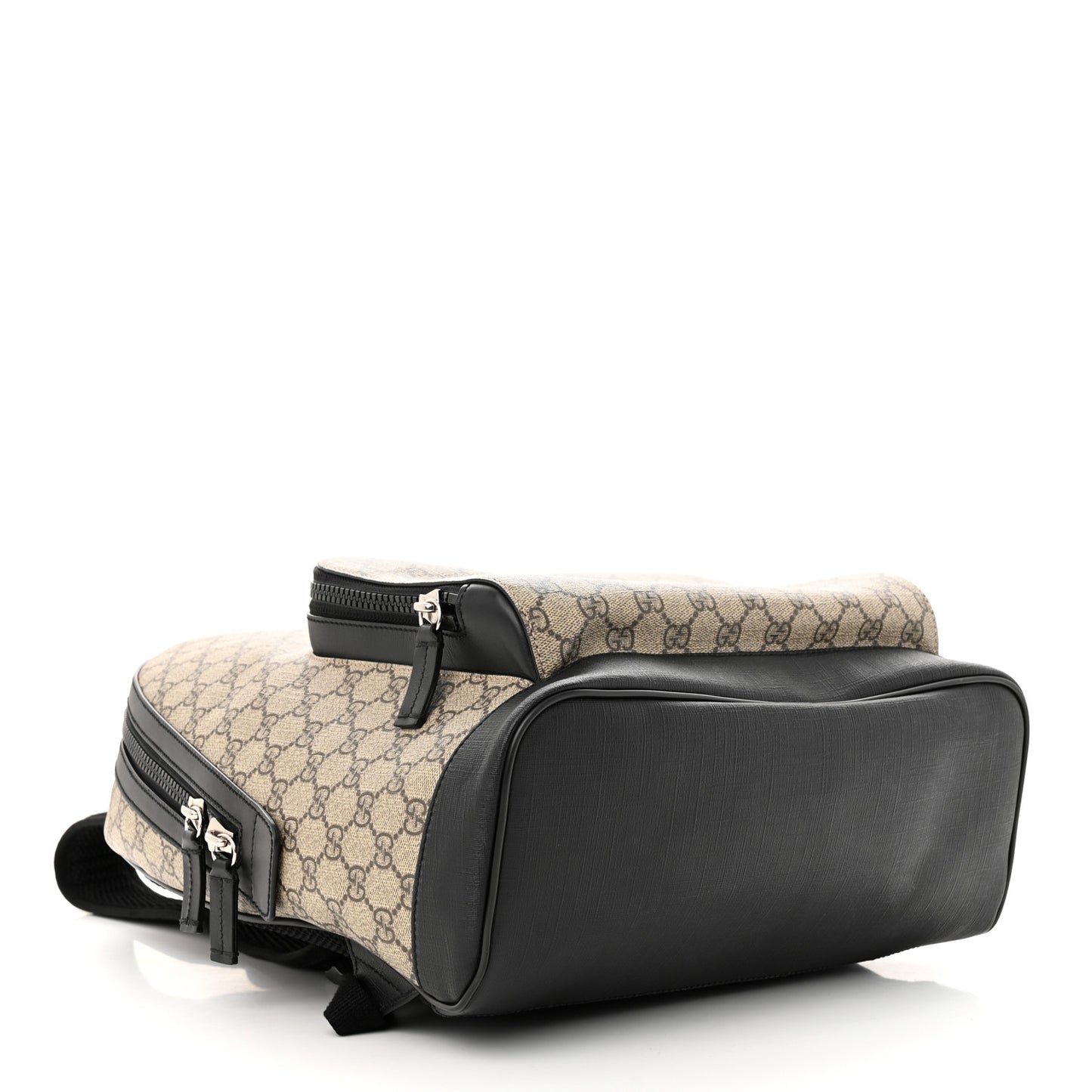 GG Supreme Monogram Medium Backpack Black