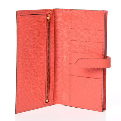 Hermes Epsom Bearn Gusset Wallet Rose Jaipur 5 of 8