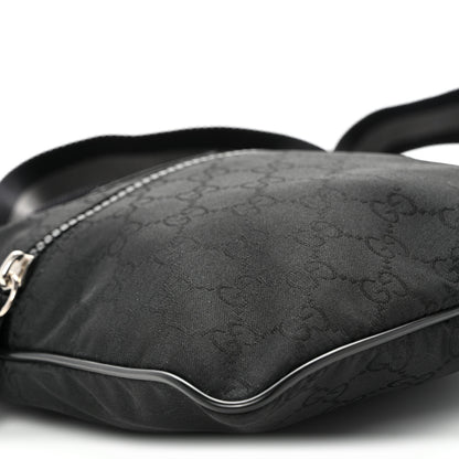 Gucci Nylon Monogram Mini Flat Messenger Bag Black 9 of 10