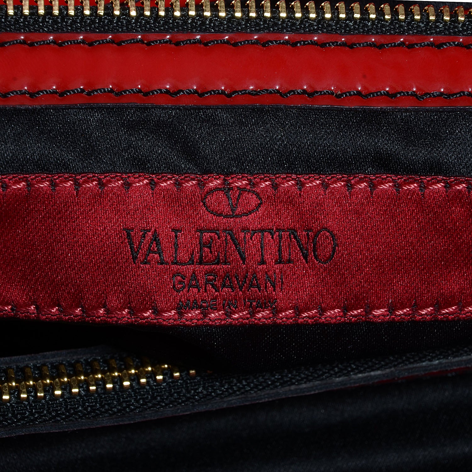 Valentino Garavani Patent Lacca Small Nuage Bow Hobo Red 6 of 8
