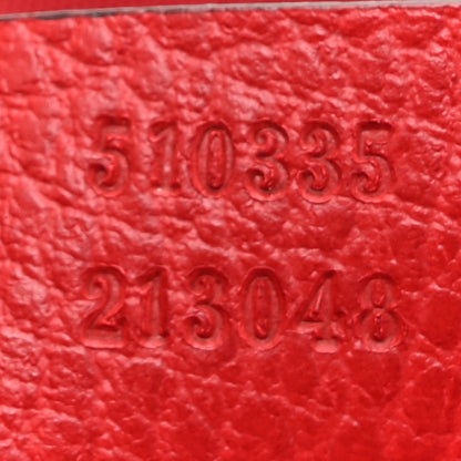 Gucci Nylon Monogram Double Buckle Flap Messenger Bag Vibrant Red 7 of 13