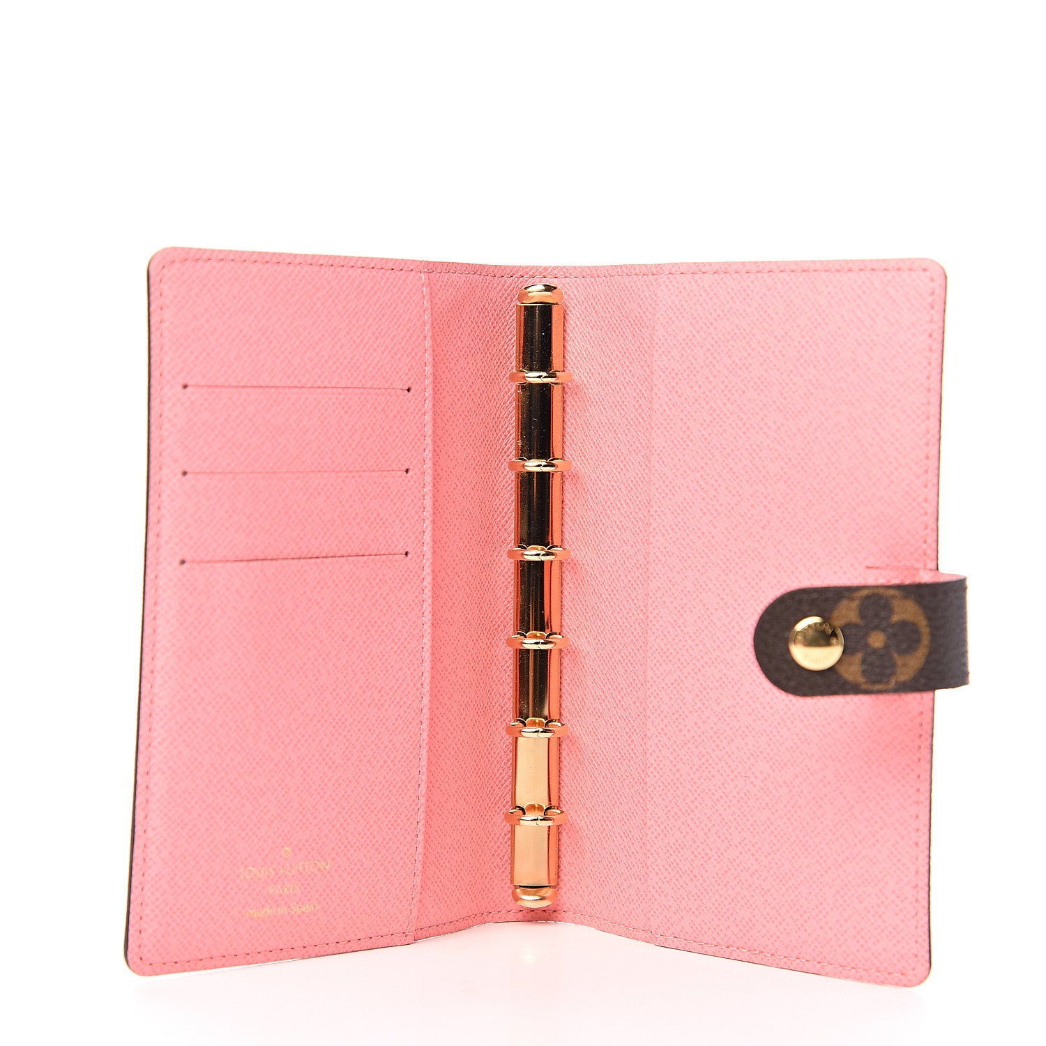 Louis Vuitton Monogram Illustre Small Ring Agenda Rose 4 of 5