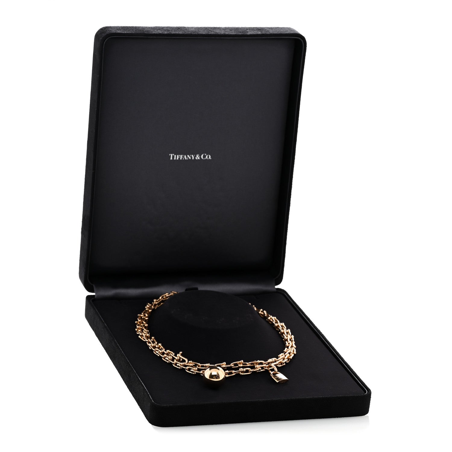 Tiffany 18K Rose Gold HardWear Wrap Necklace 8 of 8