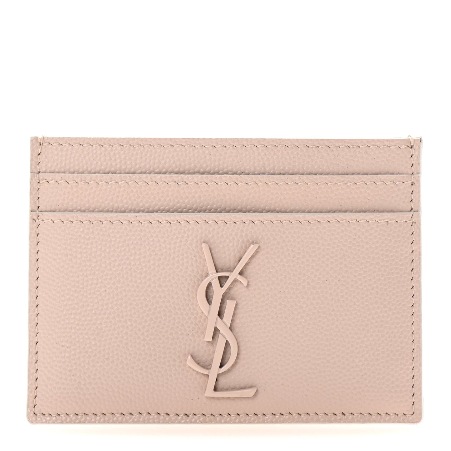Grain De Poudre Monogram Credit Card Case Rose