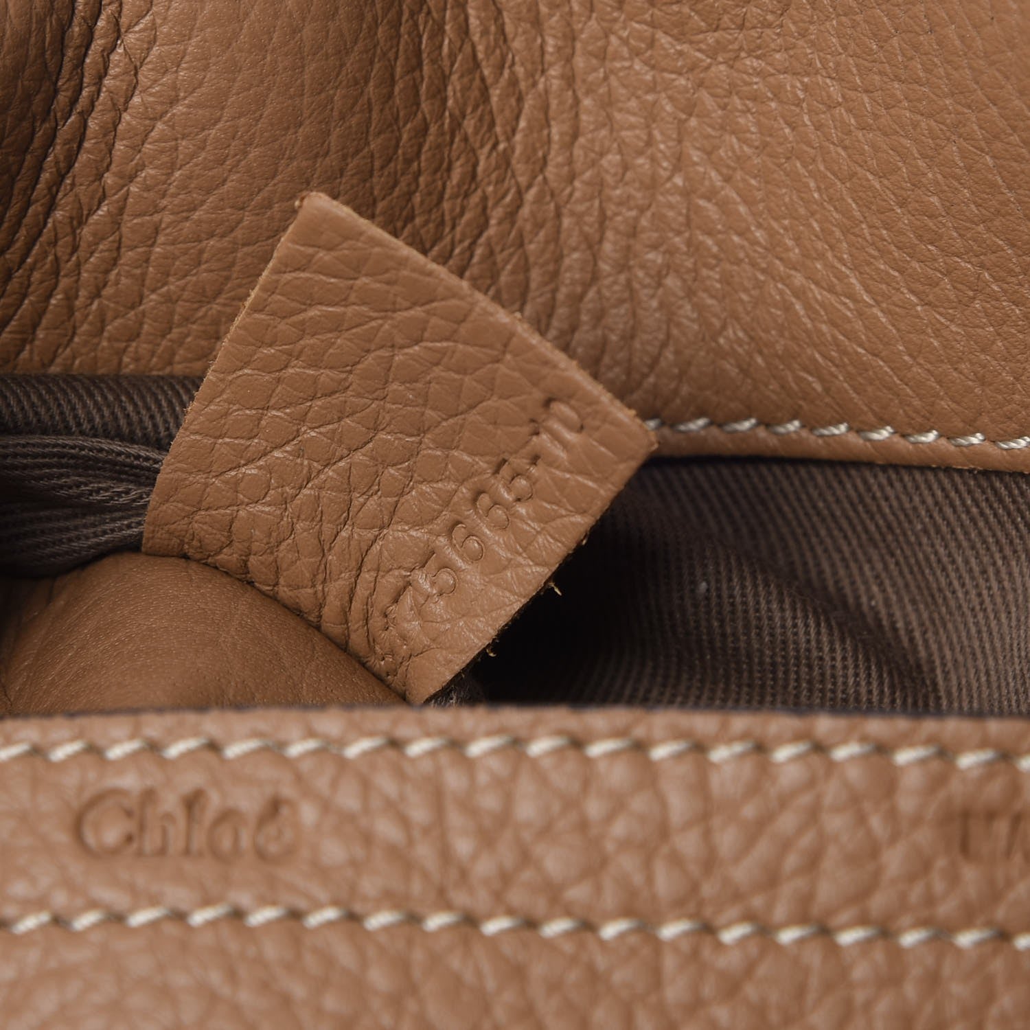 Chloe Calfskin Medium Marcie Round Crossbody Bag Nut 6 of 7