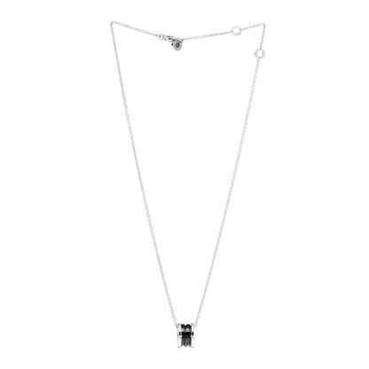 Bulgari Sterling Silver Ceramic Save The Children Pendant Necklace 3 of 6