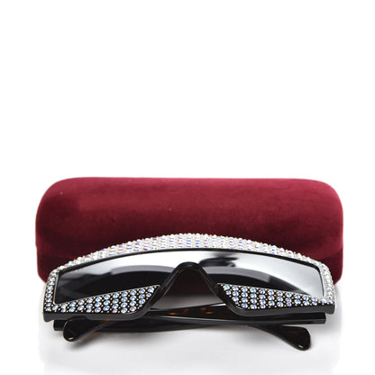 Gucci Crystal Rectangular Frame Sunglasses GG0357S Tortoiseshell 8 of 8