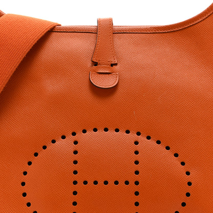 Hermes Epsom Evelyne PM Orange 8 of 10