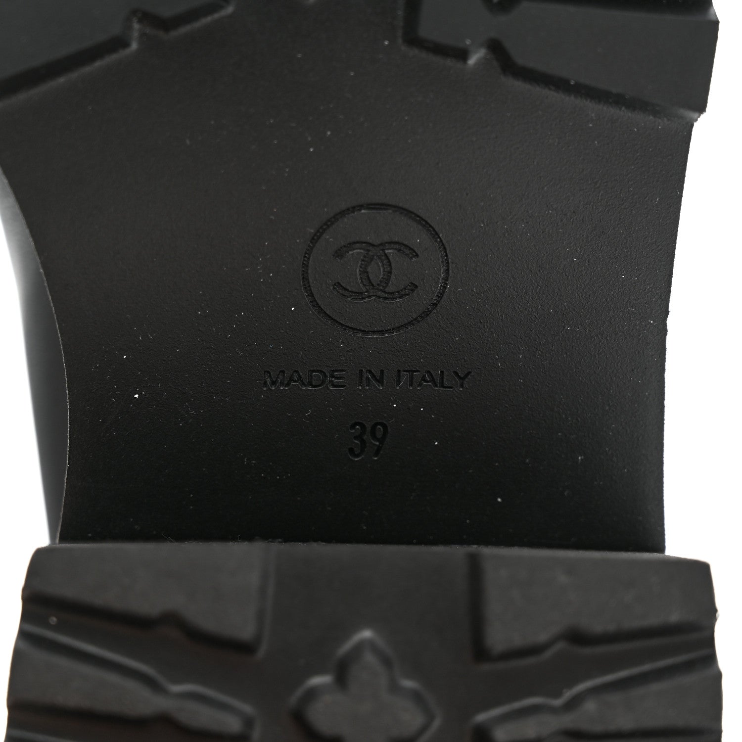 Chanel Calfskin CC Ankle Boots 39 Grey 6 of 9