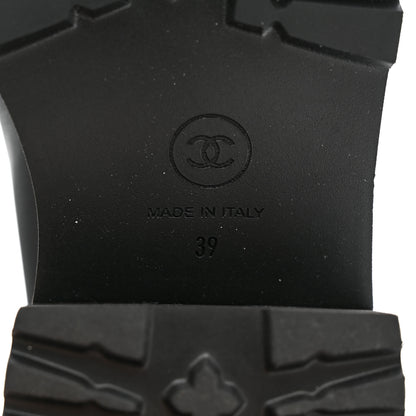 Chanel Calfskin CC Ankle Boots 39 Grey 6 of 9