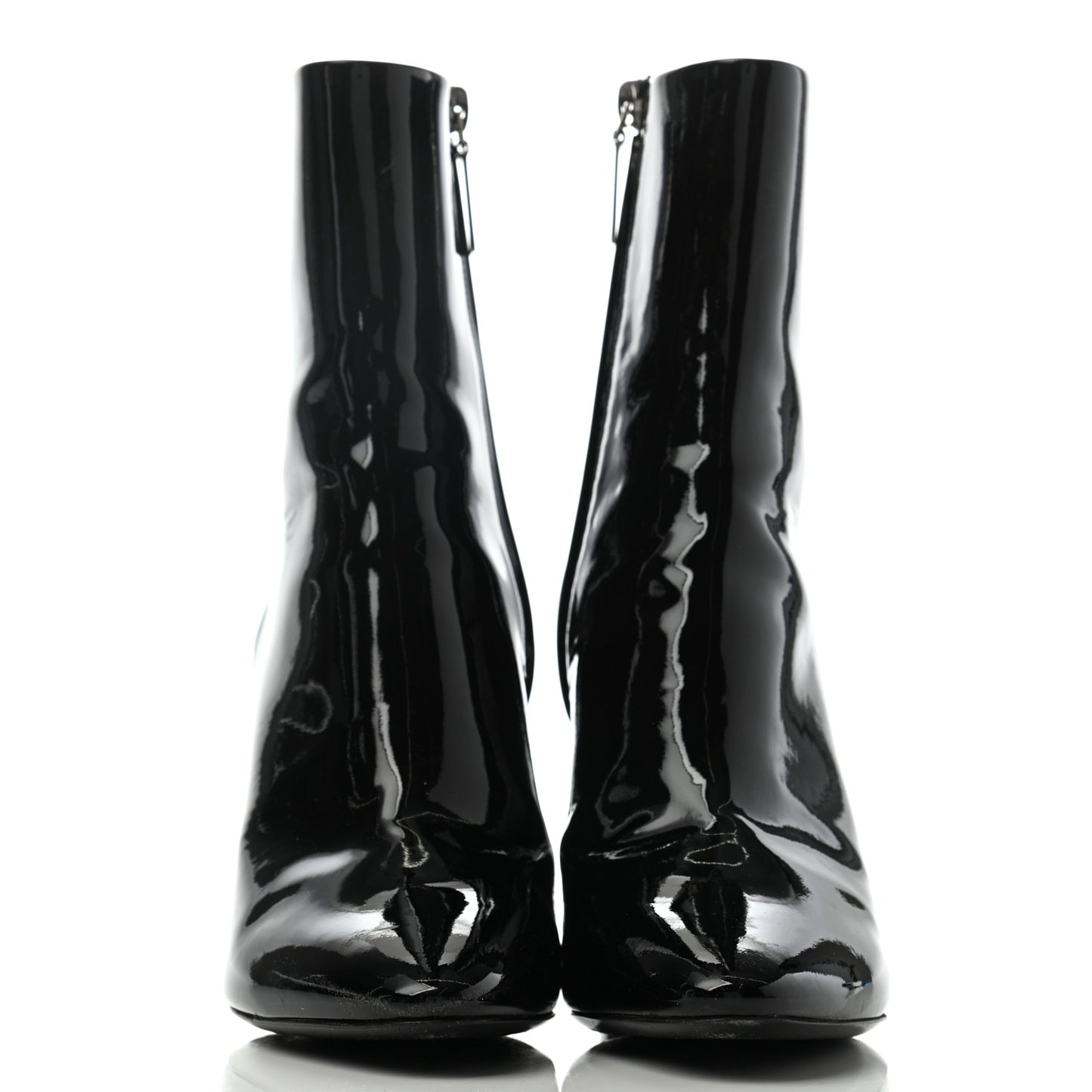 Patent Loulou 95 Ankle Zip Boot 36.5 Black