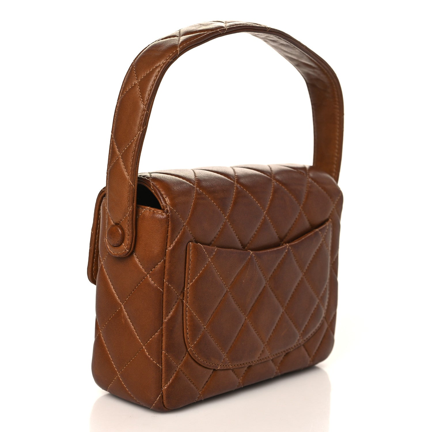 Chanel Lambskin Quilted Flap Bag Brown 2 of 8