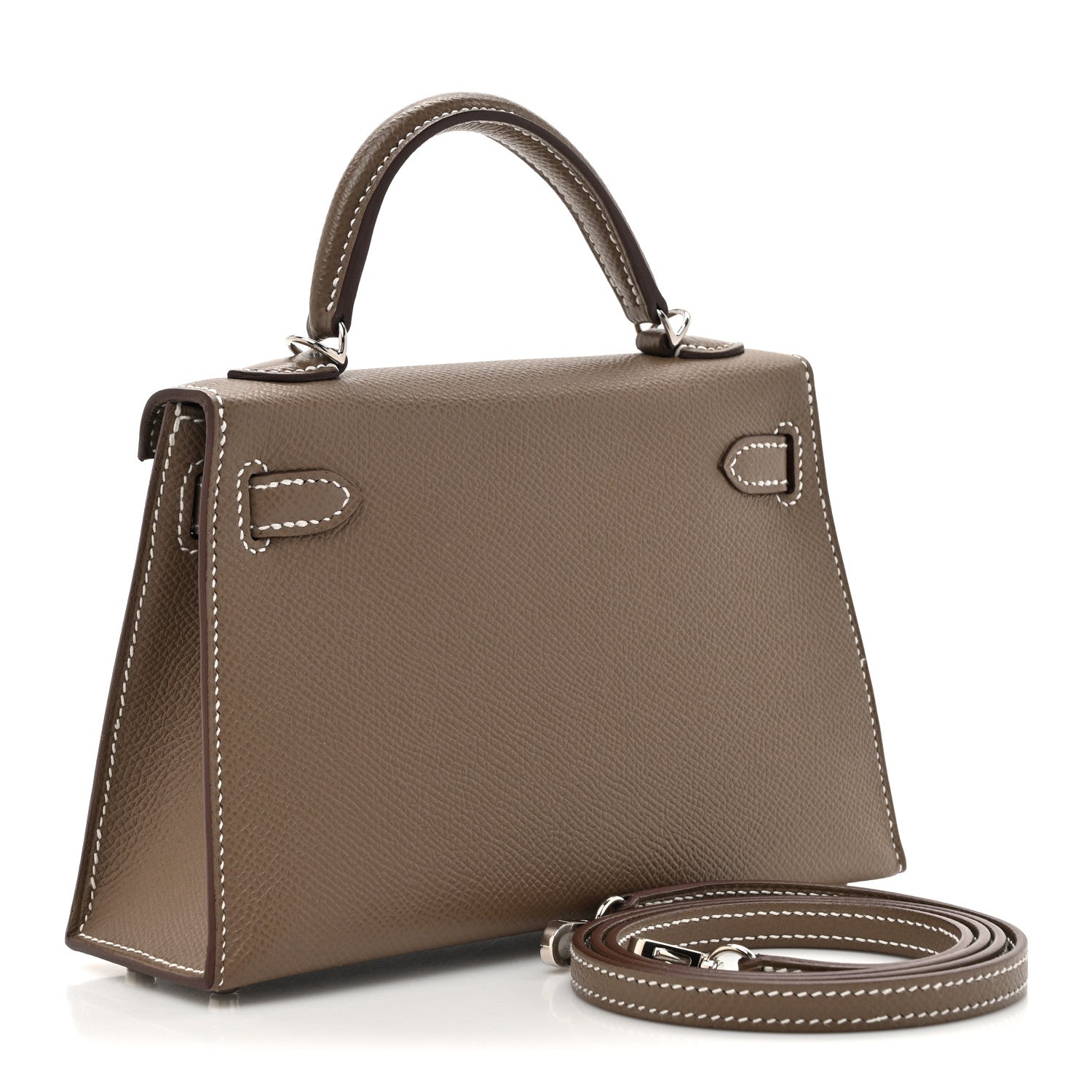 Hermes Epsom Mini Kelly Sellier 20 Etoupe 3 of 13