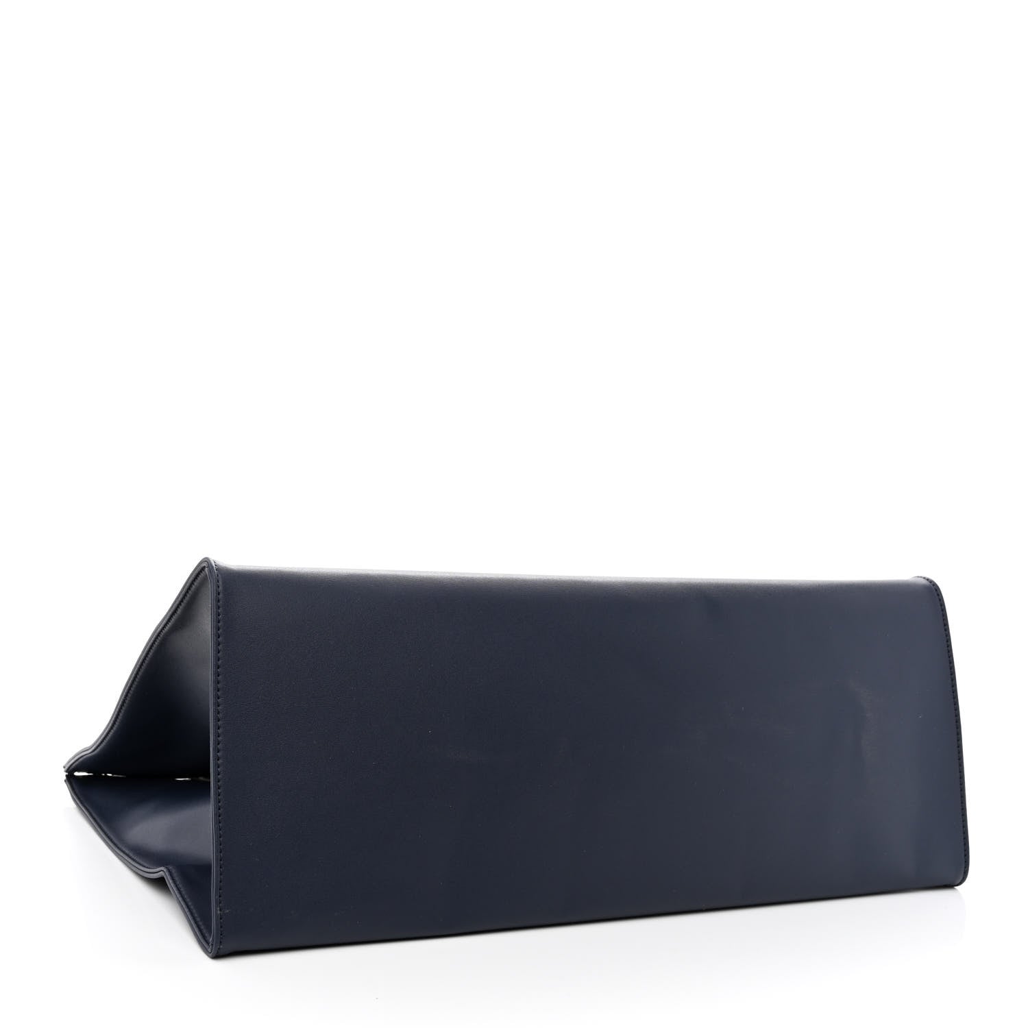 Telfar Vegan Leather Large Shopping Bag Navy 4 of 11