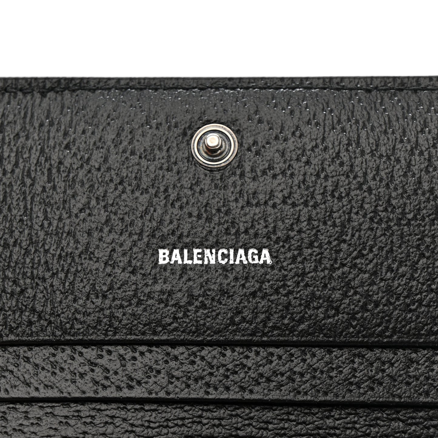 X BALENCIAGA BB Monogram Web Ophidia Card Case Wallet Black