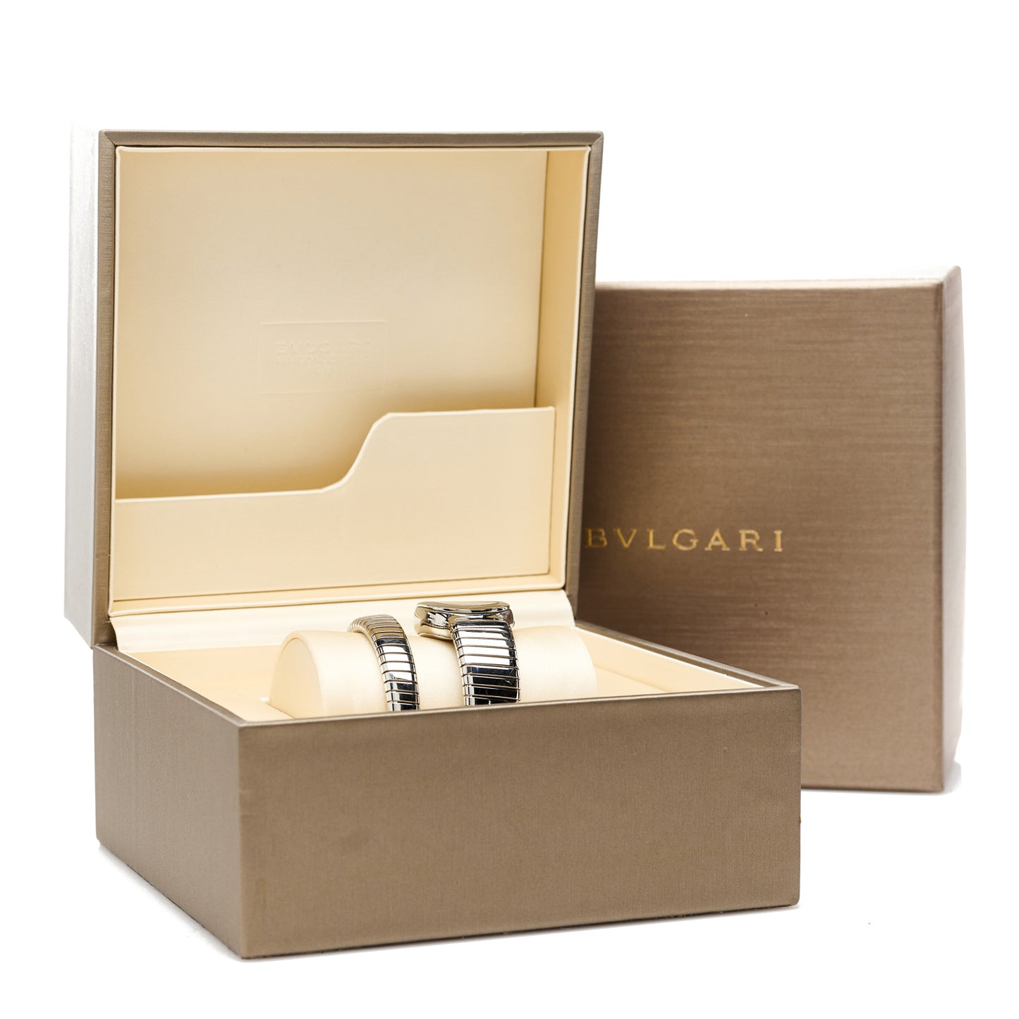 Stainless Steel 35mm Serpenti Tubogas Quartz Watch