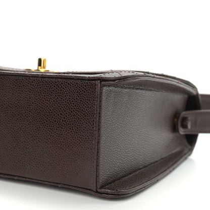 Chanel Caviar Flap Shoulder Bag Brown 11 of 15