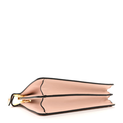 Fendi Vitello King Luxor Shiny Nappa Studded Medium Peekaboo I SEE U East West Satchel Light Rose 4 of 15