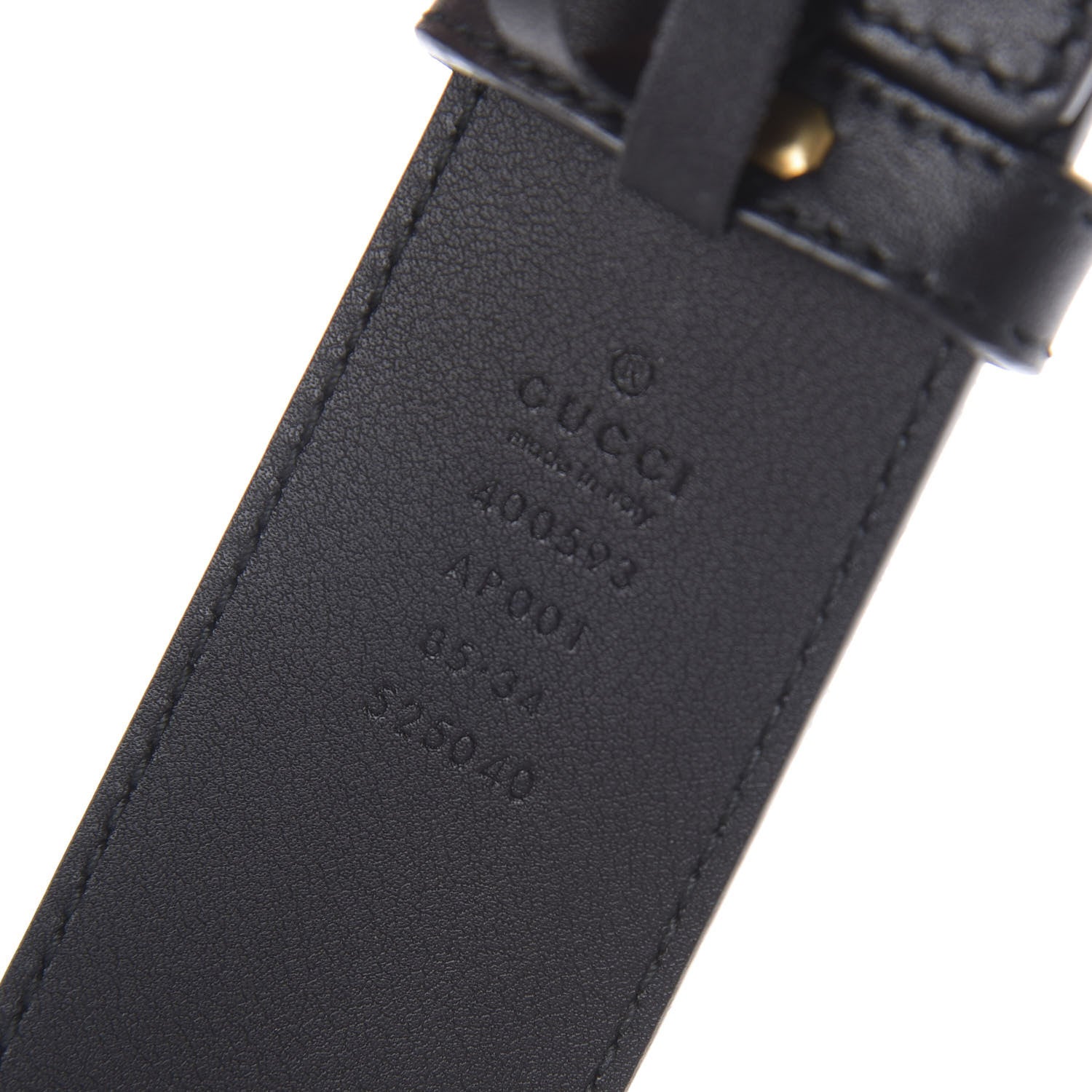 Gucci Calfskin Double G 40mm Belt 85 34 Black 3 of 5
