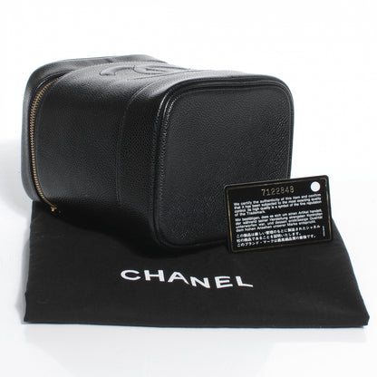 Chanel Caviar Cosmetic Vanity Bag Black 8 of 8