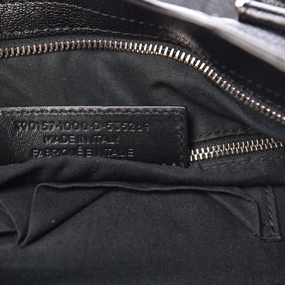 Balenciaga Chevre Silver Metallic Edge Hardware Velo Black 8 of 10