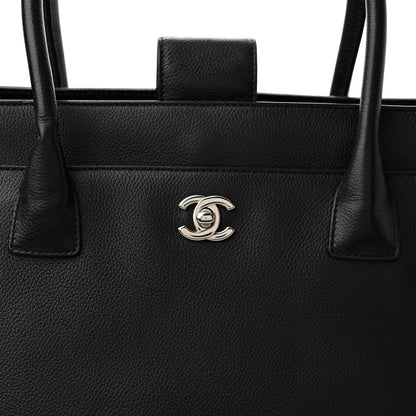 Chanel Calfskin XL Cerf Executive Shopper Tote Black 7 of 9