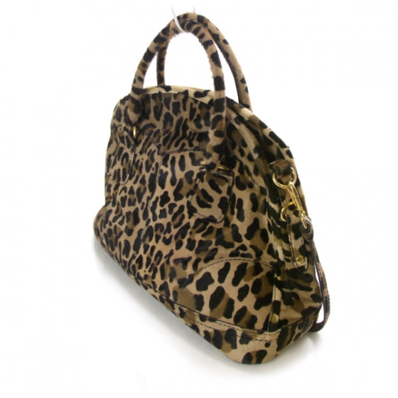 Calf Hair Leopard Print Bauletto