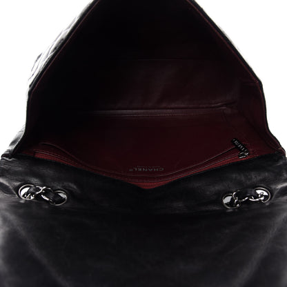 Chanel Lambskin Quilted Jumbo Single Flap Black 5 of 17