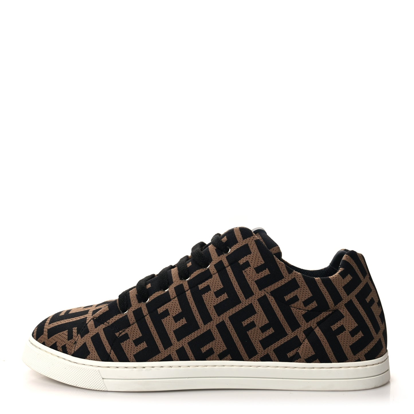 Tech Fabric FF Mens Lace Up Low Top Sneakers 8 Tobacco Black