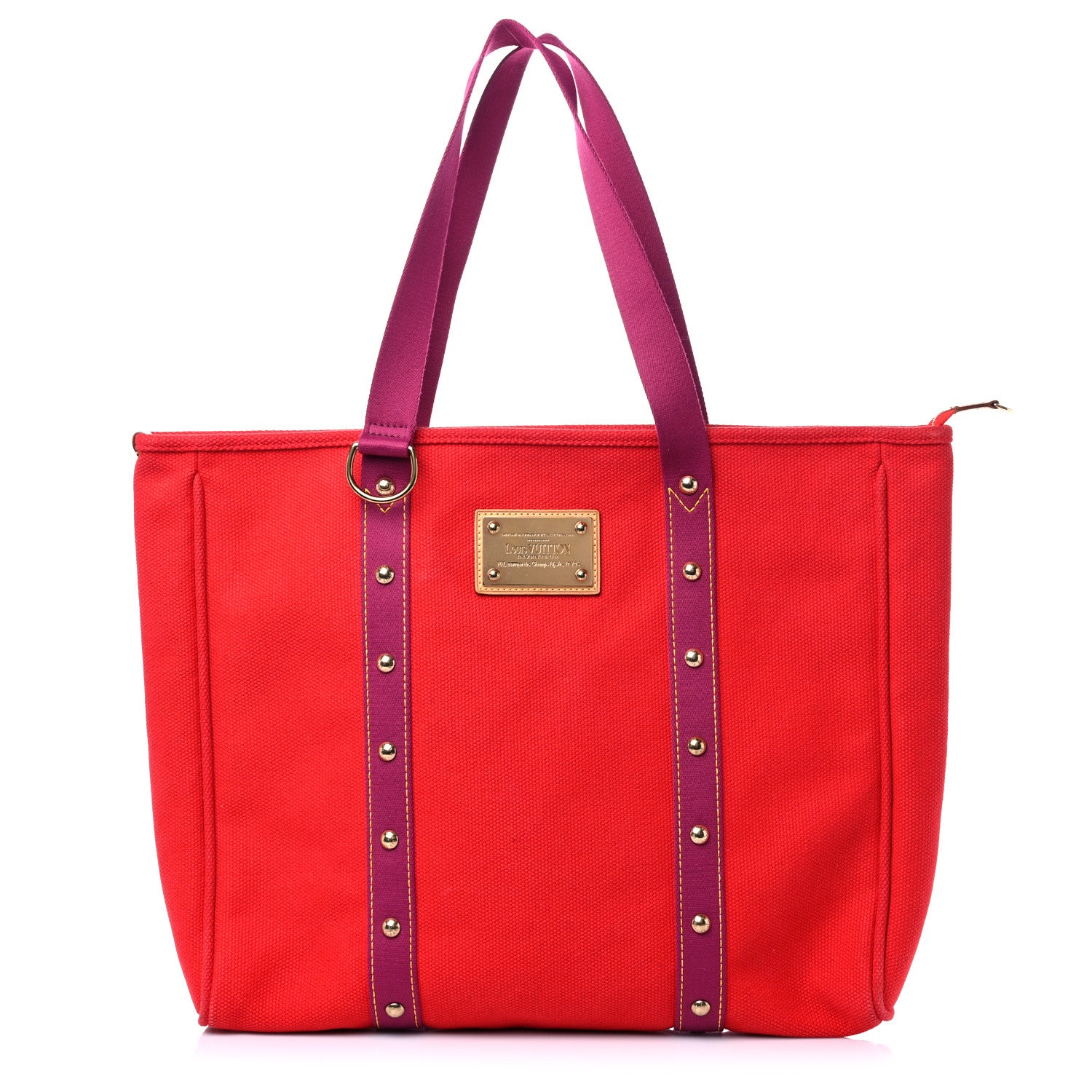 Louis Vuitton Toile Antigua Cabas GM Red 1 of 11