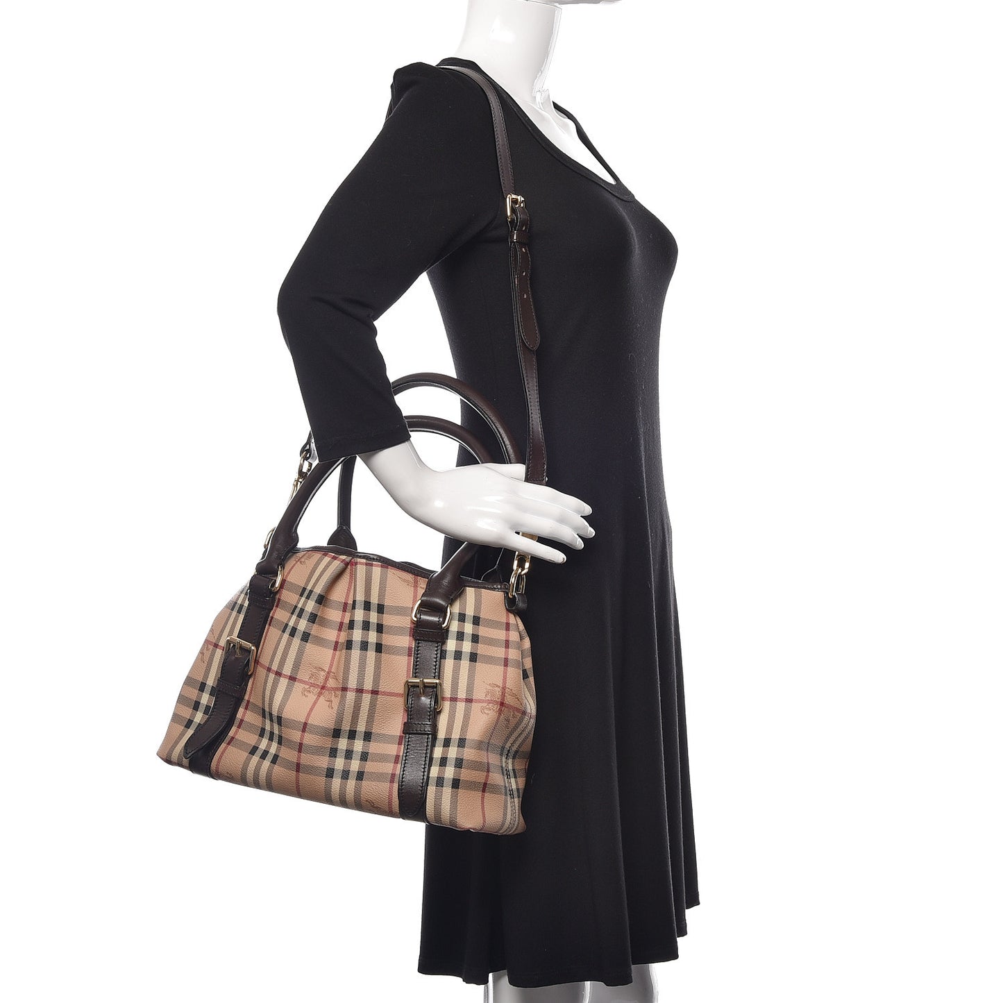 Haymarket Check Small Northfield Tote Chocolate