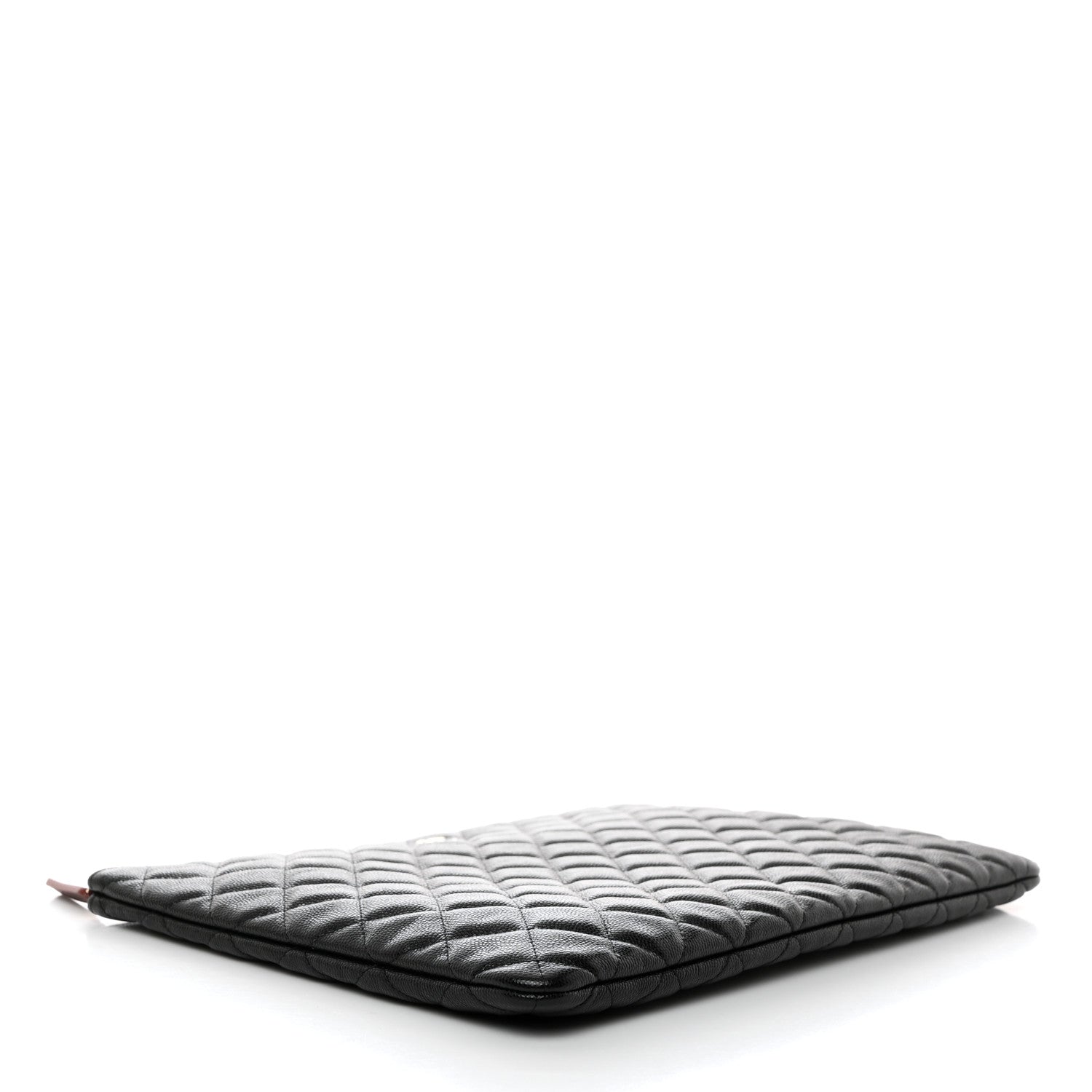 Chanel Caviar Quilted Large Cosmetic Case Black 5 of 8