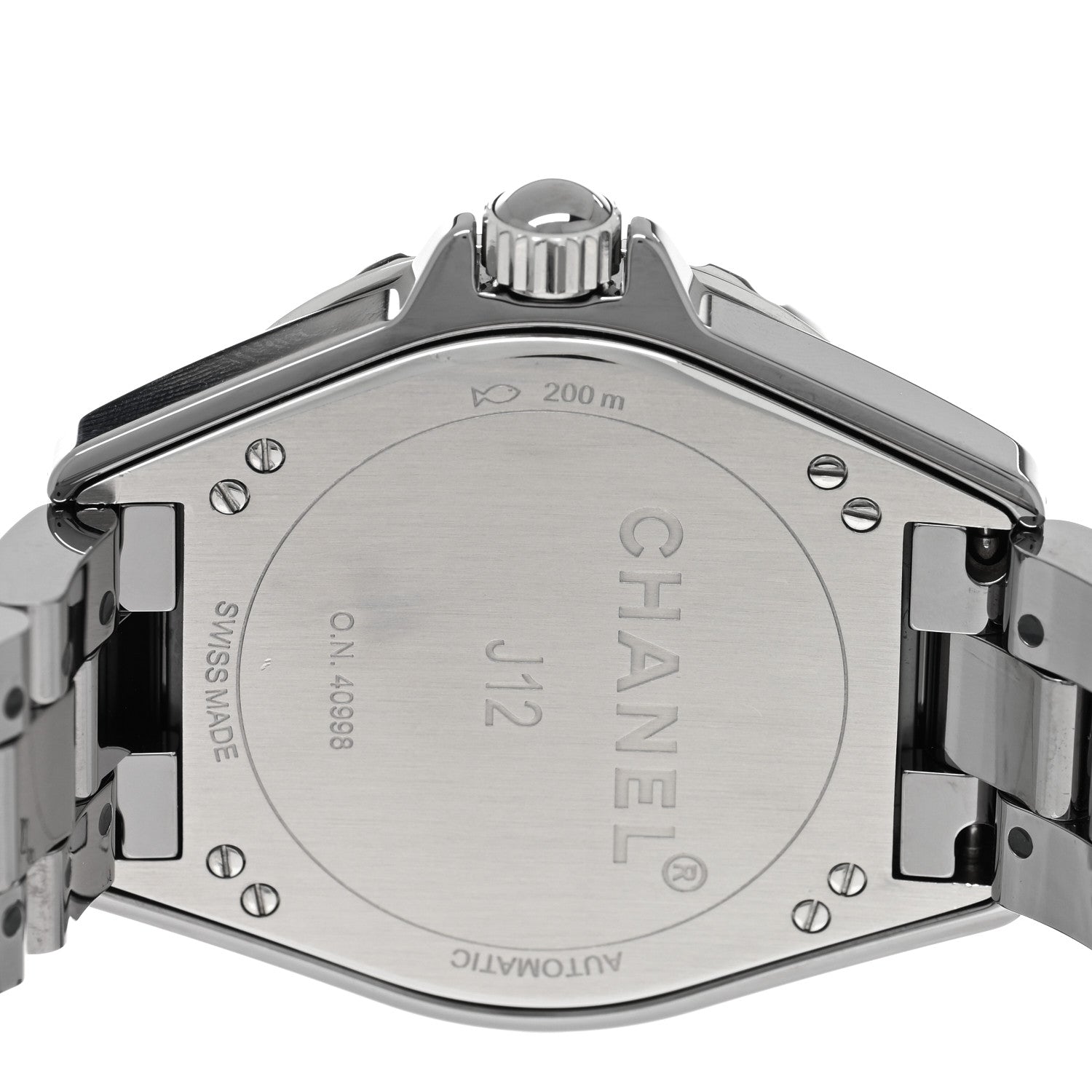 Chanel Titanium Ceramic 38mm J12 Chromatic Automatic Watch 4 of 5