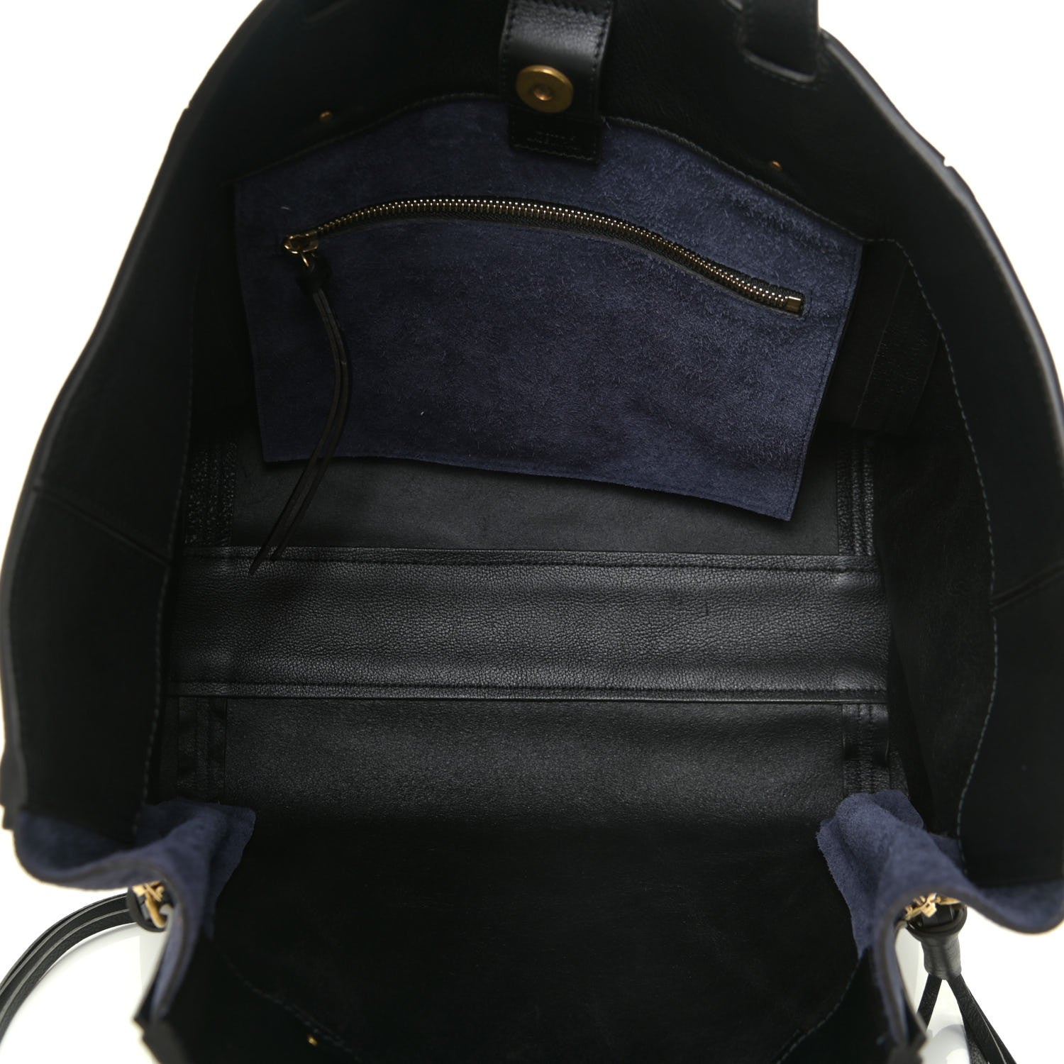 Chloe Smooth Calfskin Medium Milo Shopping Tote Black 5 of 12