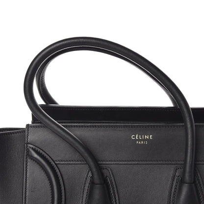 Celine Smooth Calfskin Micro Luggage Black 13 of 14