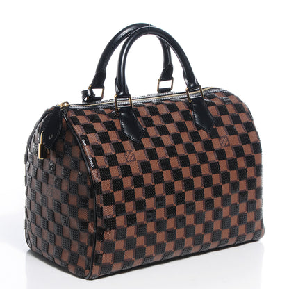 Louis Vuitton Damier Paillettes Speedy 30 Black 3 of 8
