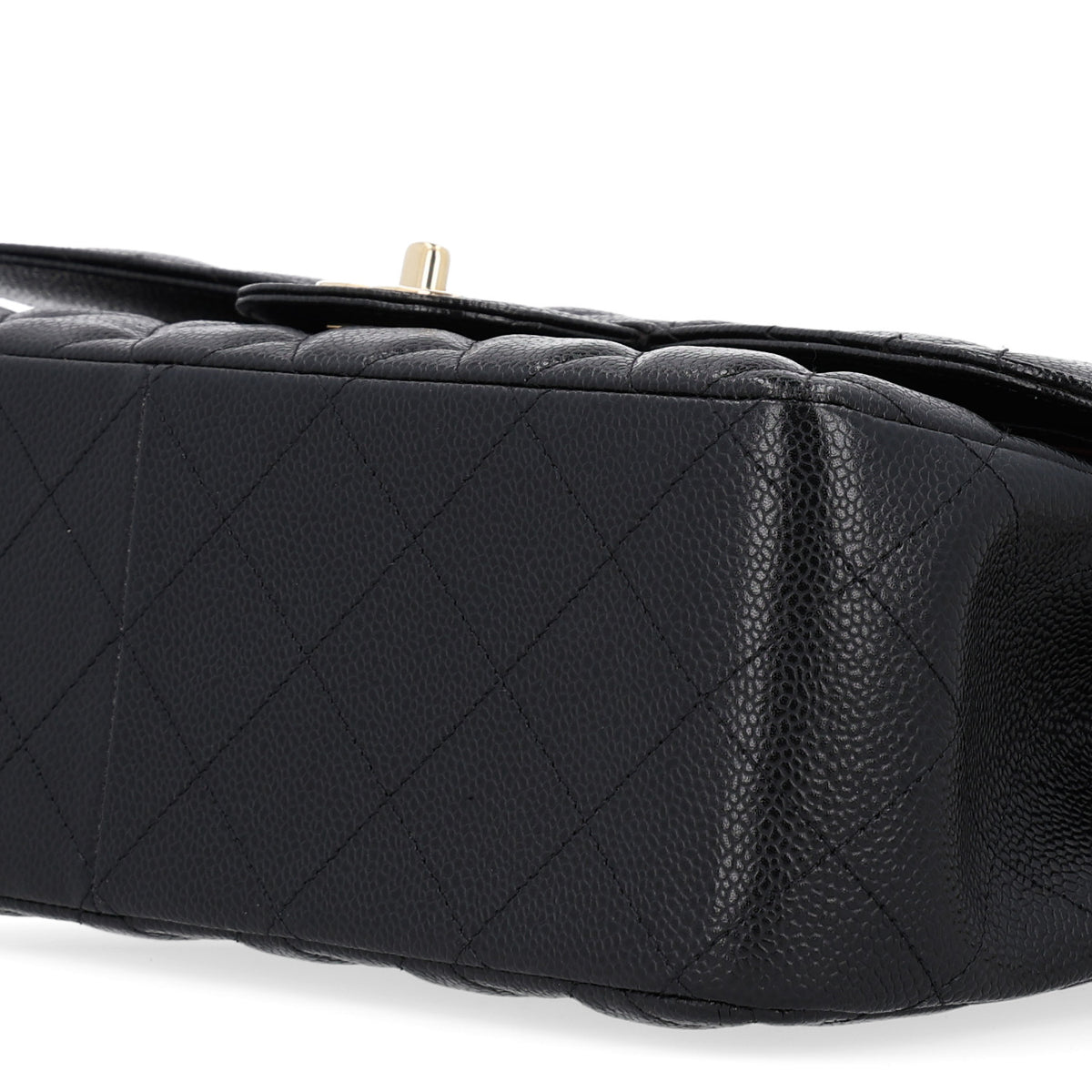 Chanel Caviar Quilted Jumbo Double Flap Black 13 of 14