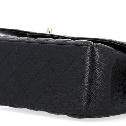 Chanel Caviar Quilted Jumbo Double Flap Black 13 of 14