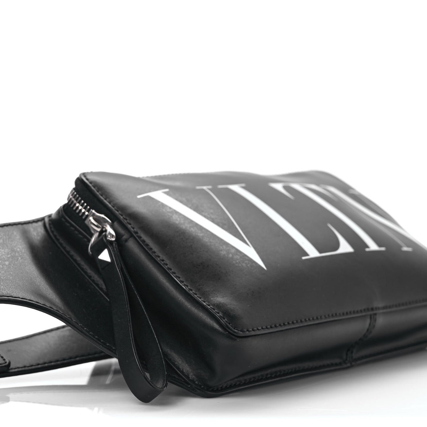 Calfskin VLTN Belt Bag Black White