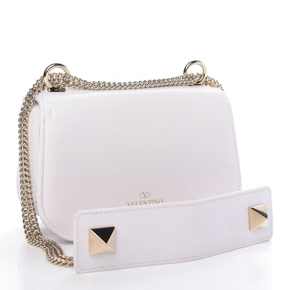 Valentino Garavani Calfskin VLTN Small Shoulder Bag White 2 of 9
