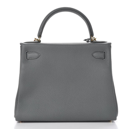 Hermes Togo Kelly Retourne 28 Vert Amande 4 of 40