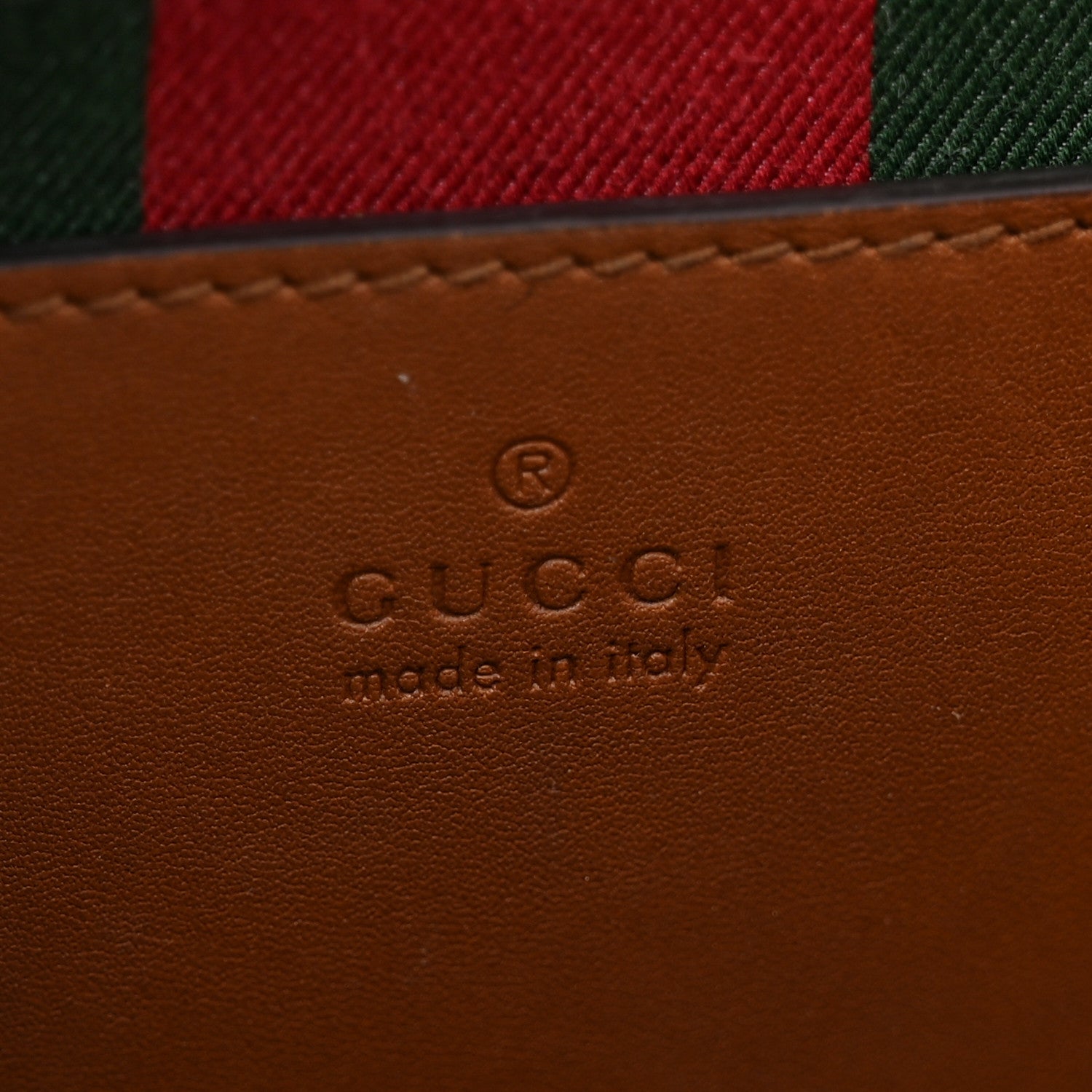 Gucci GG Supreme Monogram Textured Calfskin Emblem Mini Shoulder Bag Beige Dark Brown 6 of 13