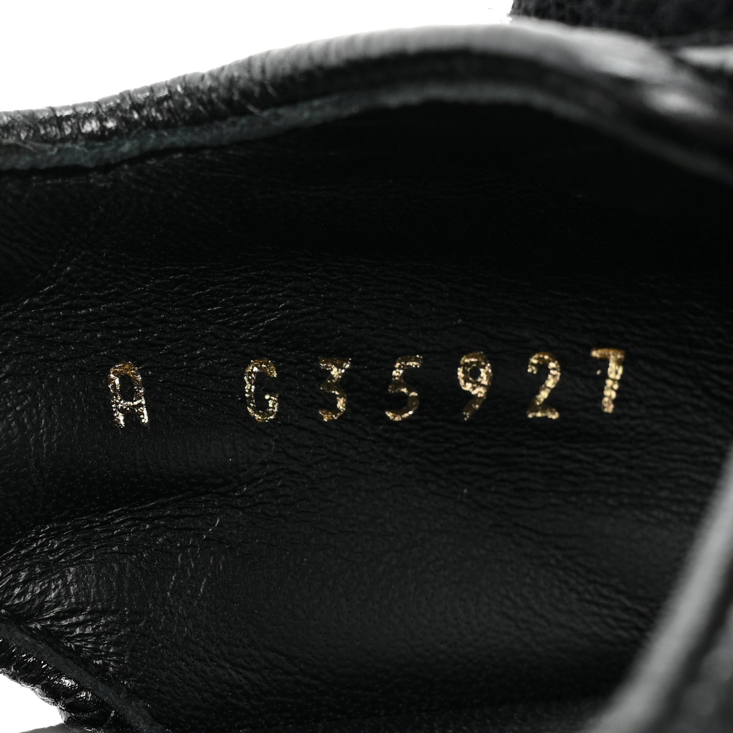 Grained Calfskin Velcro Dad Sandals 37.5 Black